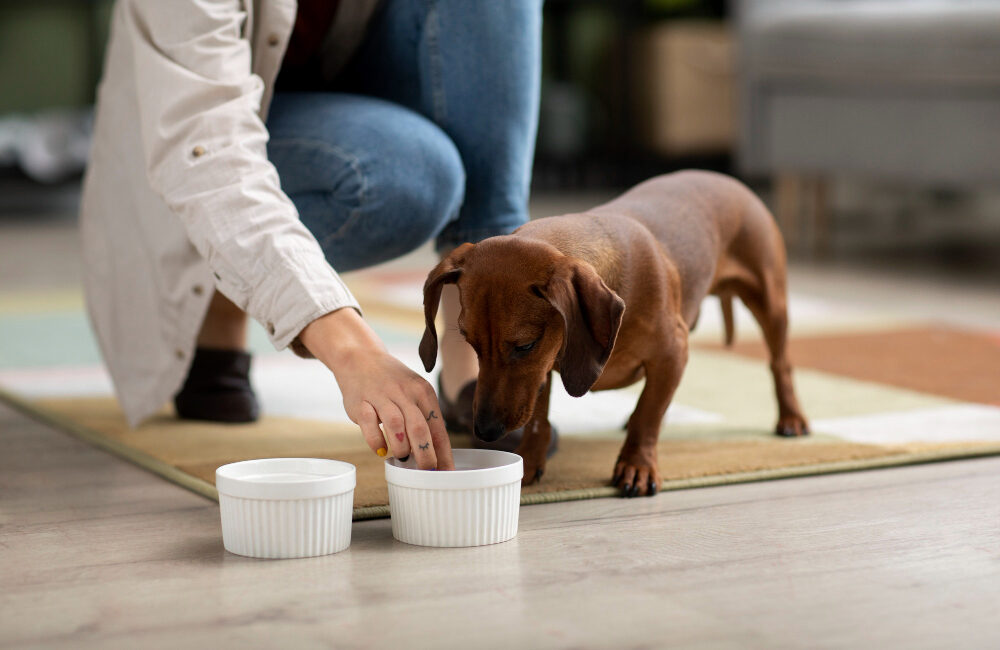 Choisir et organiser les repas du petit chien